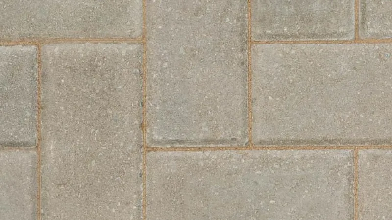 Natural grey and light grey block paving with a neutral finish