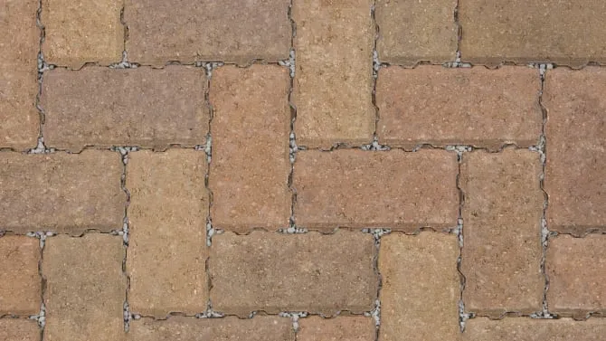 Rustic Gold permeable block paving