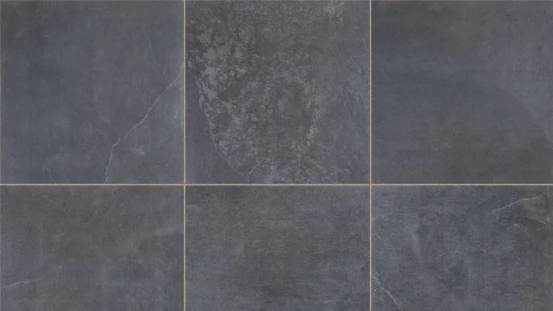 Classic blue porcelain slab paving