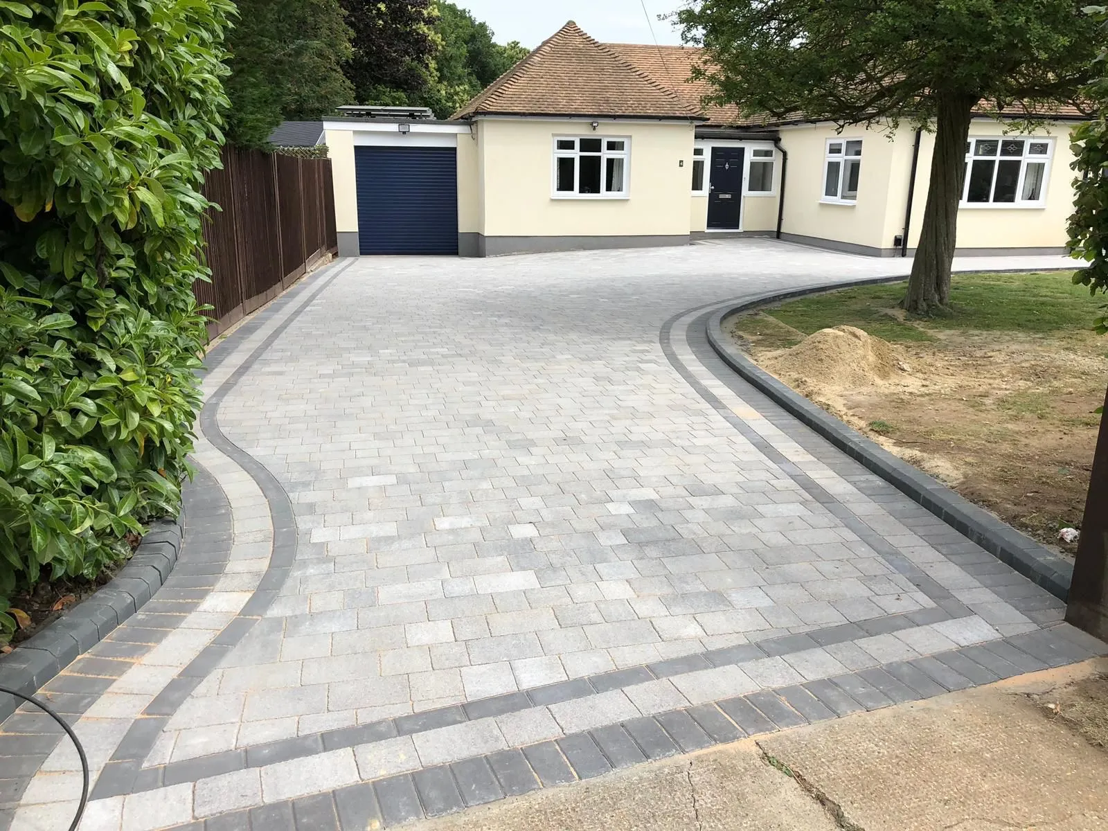 Professional block paving driveway installation by E & R Paving in London