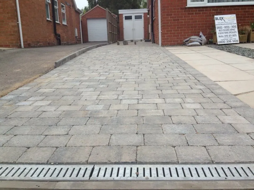 Grey Tegula block paving for driveway